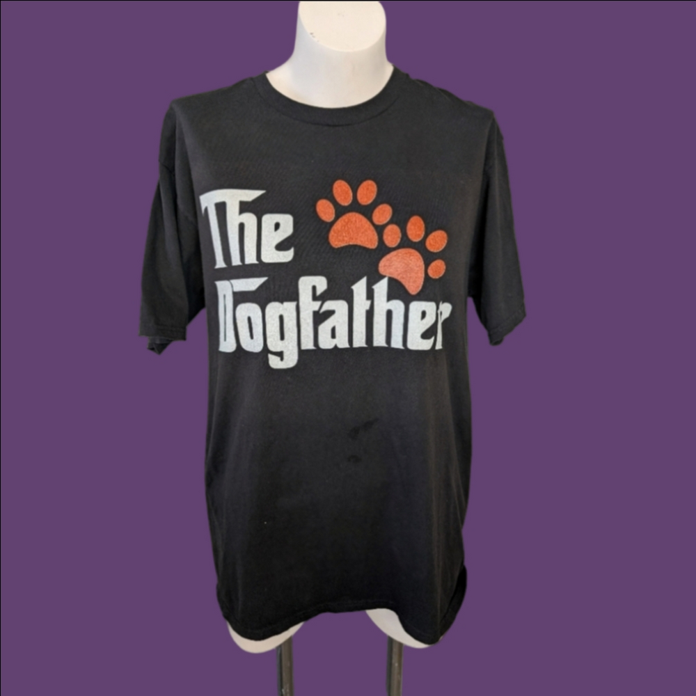 T-Shirt 'Men's The Dogfather'  Men's Graphic  Size L